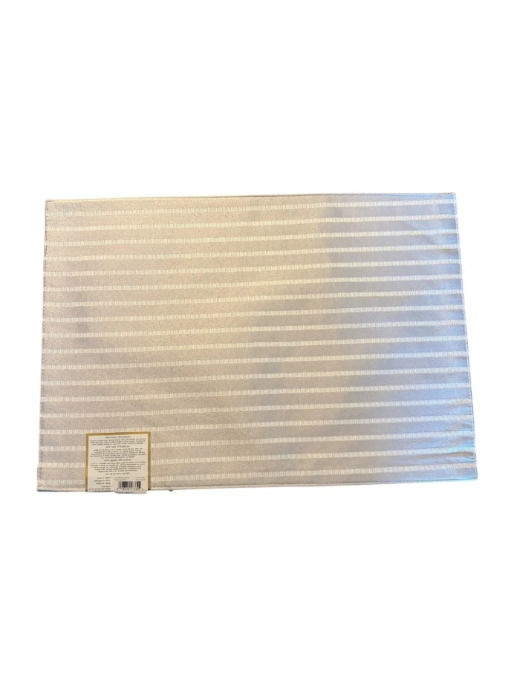 Kate Spade New York Harbour Drive Silver White Placemats Set of 8 NWT